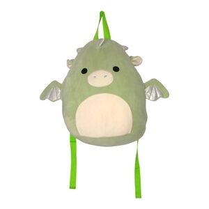 Squishmallows Drew The Dragon 12" Green Backpack Bag
